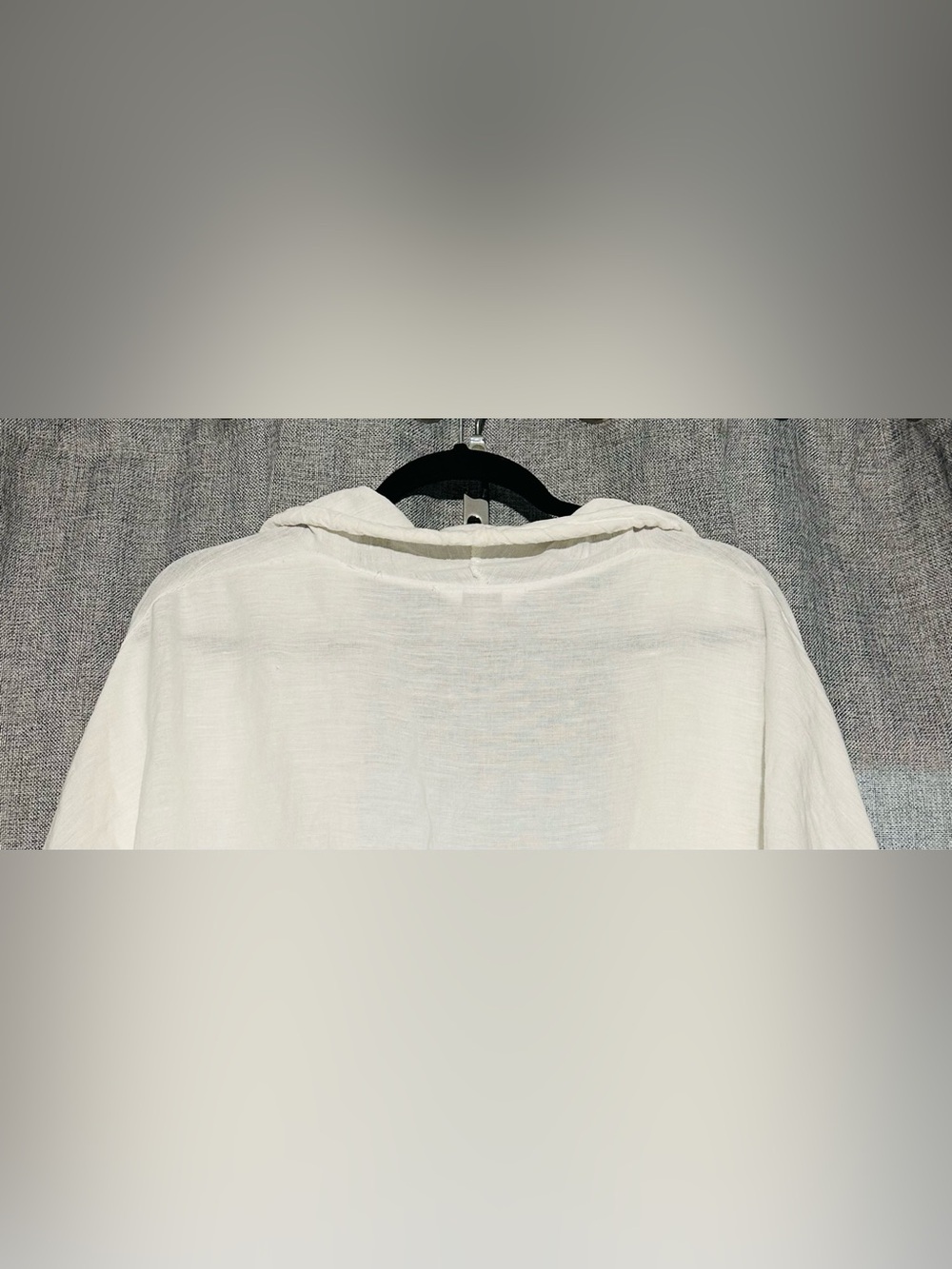 NWOT Coral Bay 100% Linen Open Front Boho Drawstring Duster Coastal Summer Layer - Picture 5 of 8